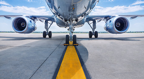 Airplane on the tarmac.