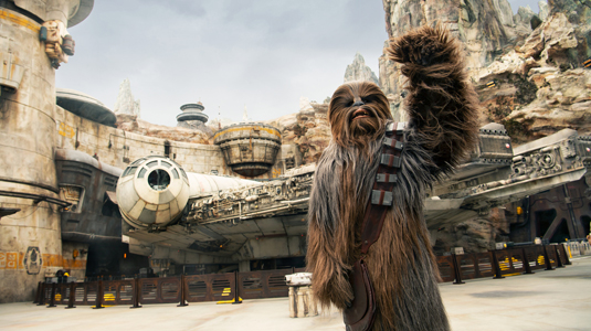 Image of Chewbacca at Hollywood Studios.