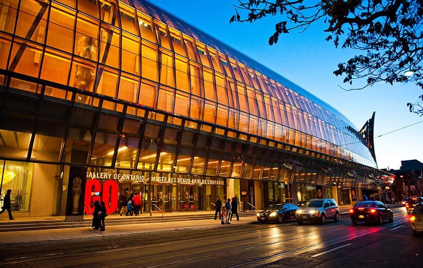 Art Gallery of Ontario at night