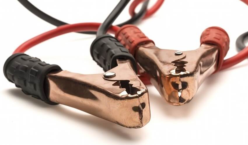 Car jumper cables.