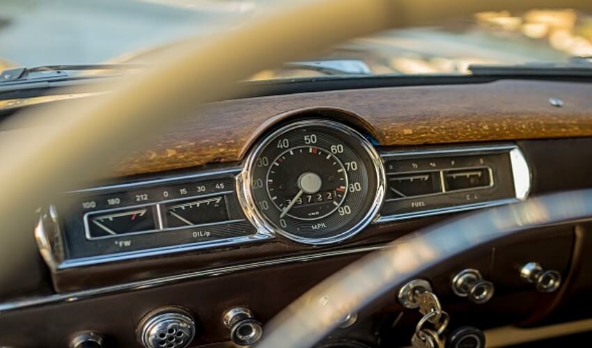 Old fashion car dash.