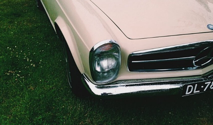 Old fashion Mercedes car.