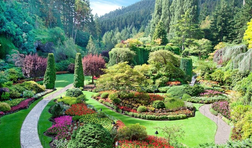 Beautiful Butchart Gardens, British Columbia.