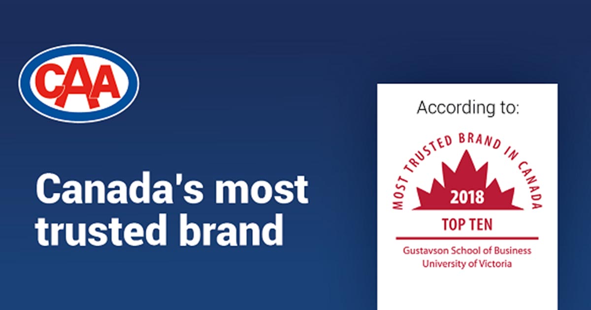 CAA named most trusted brand in Canada - CAA South Central Ontario