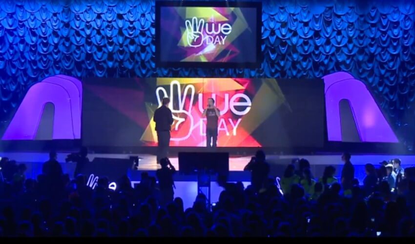 We Day in Ottawa with a full crowd.