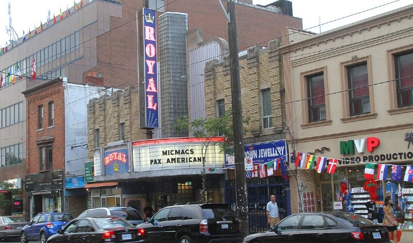 The Royal Cinema in Little Italy.