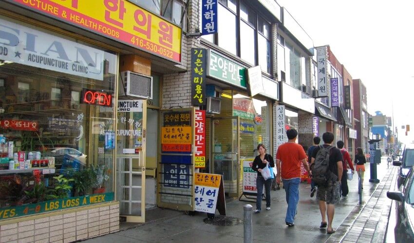 Toronto Korea town.