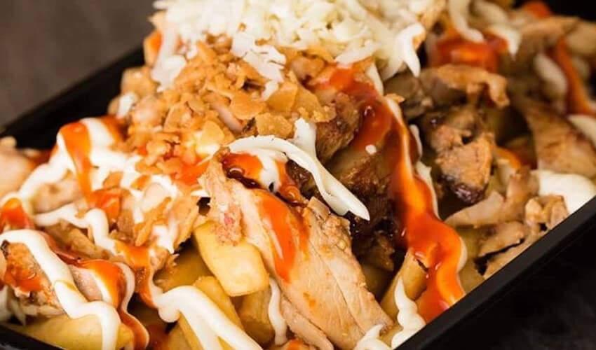 Chicken Shawarma Poutine from Shawarma Plus.