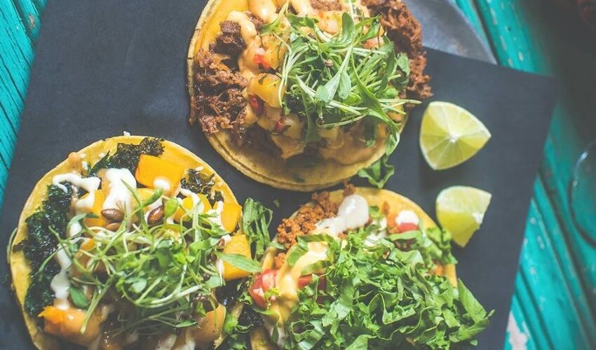 Incredible tacos from Mezcal.