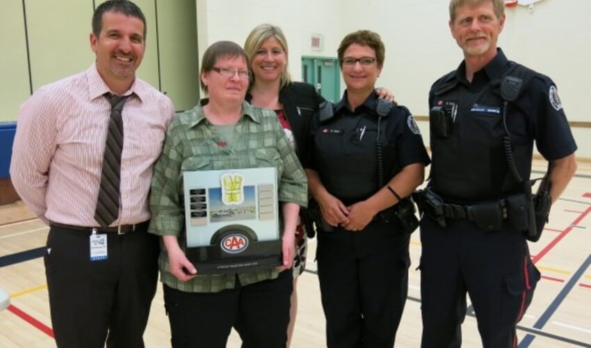 Dianne Chadder, Guelph teacher, wins School Safety Patrol Supervisor of the Year Award.