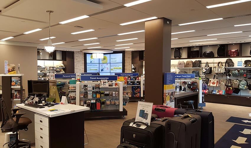 Interior of a CAA Store.
