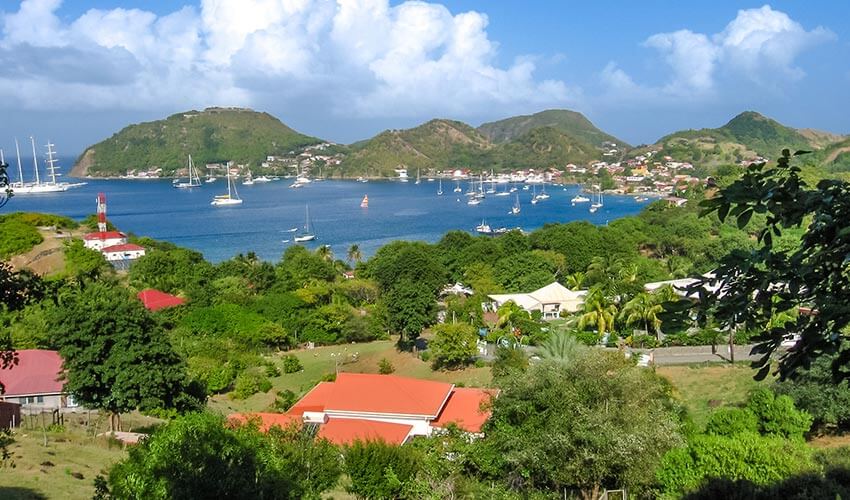 Dock and Town at Illes Des Saintes, Guadeloupe