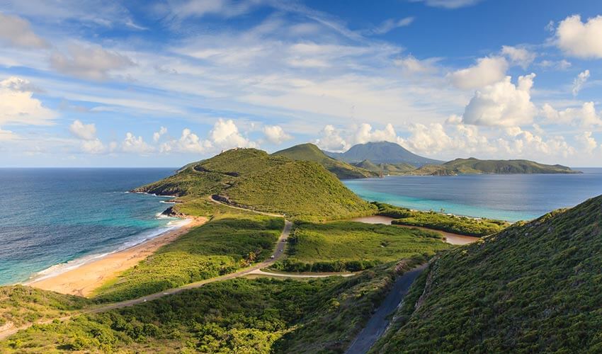 Panorama of St. Kitts and Nevis
