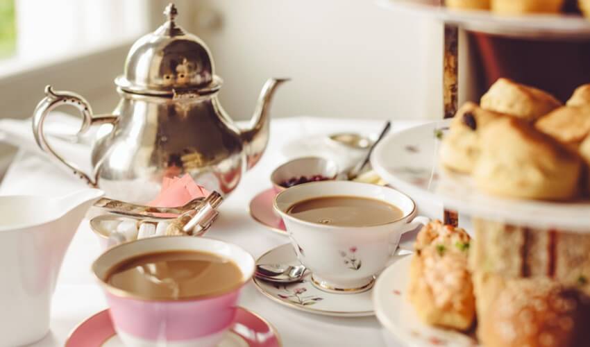 Afternoon tea for two.