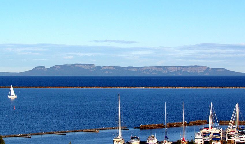 Side view of the Sleeping Giant