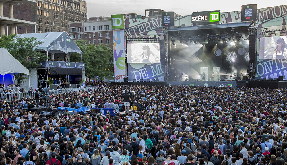 Massive audience fill a big stage at the Montreal International Jazz Festival