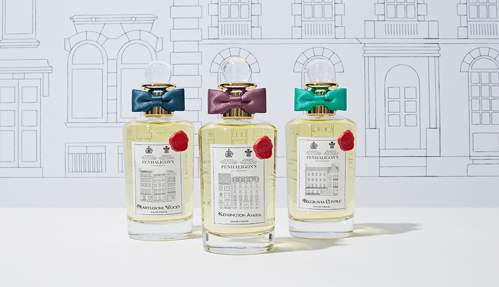 Three bottles of perfume from Penhaligon's