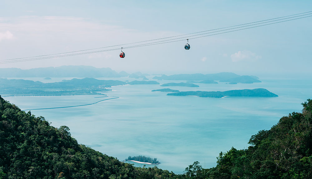 Cable car in Langkawi, Malaysia