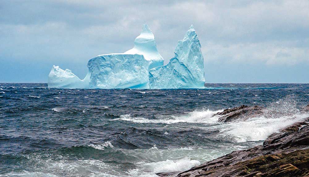 Icebergs near the coast of St. John's, Newfoundland