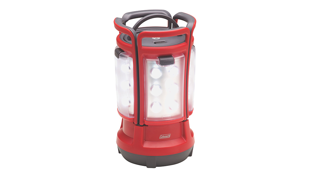 Product shot of a rugged LED lantern