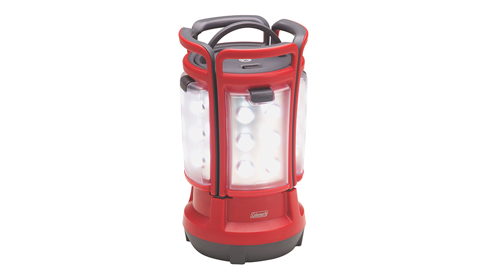 Product shot of a rugged LED lantern