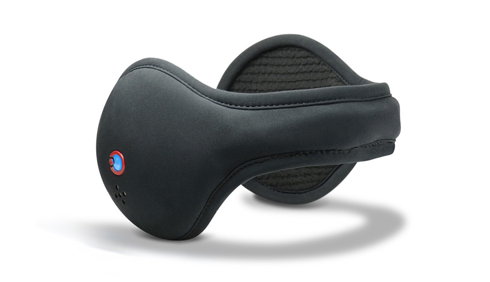 Product shot of black 180s Bluetooth earphone Earmuffs