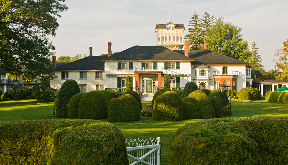 The exterior of the Briars Resort and Spa, near Lake Simcoe
