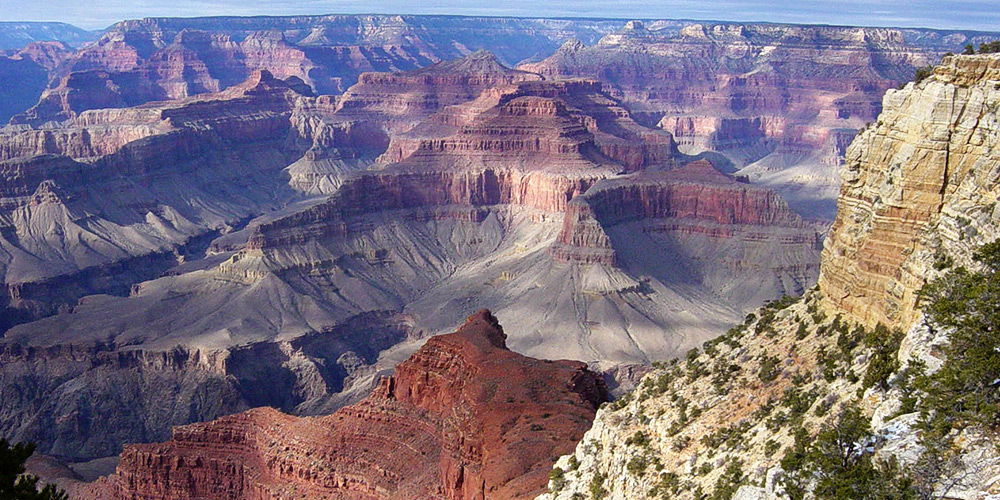 A stunning view from the sky of the Grand Canyon