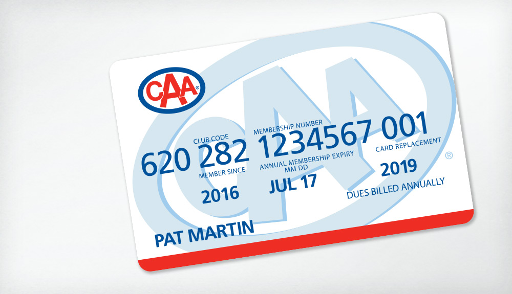 CAA Membership card