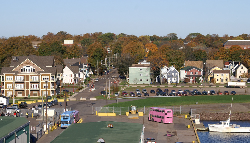 The quaint streets of Charlottetown, Prince Edward Island near the harbourfront