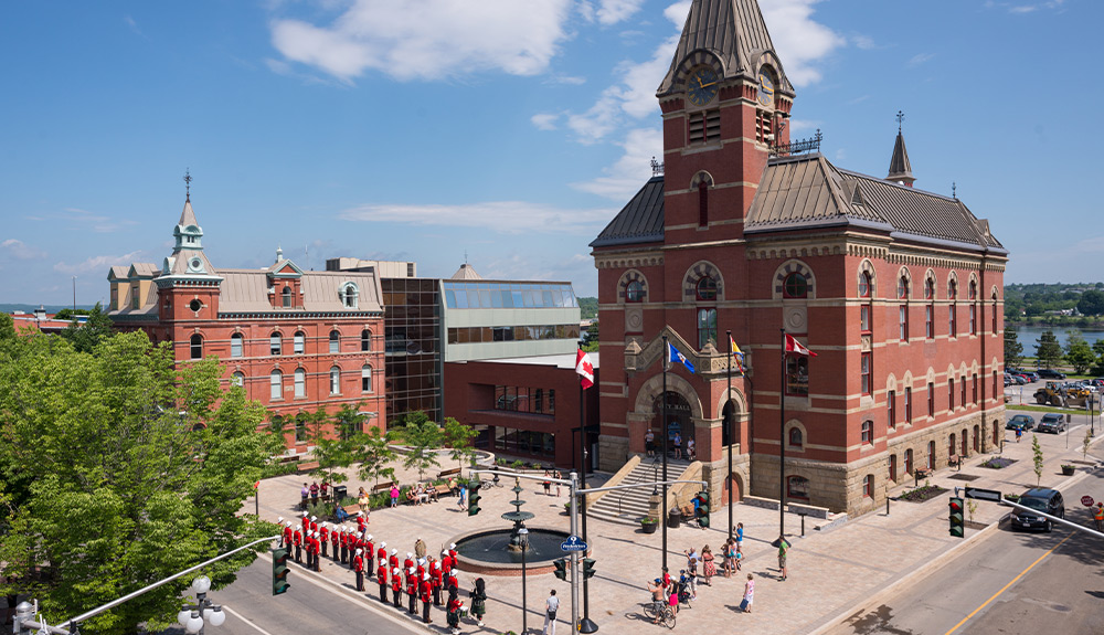 The city hall building in Fredericton, New Brunswick