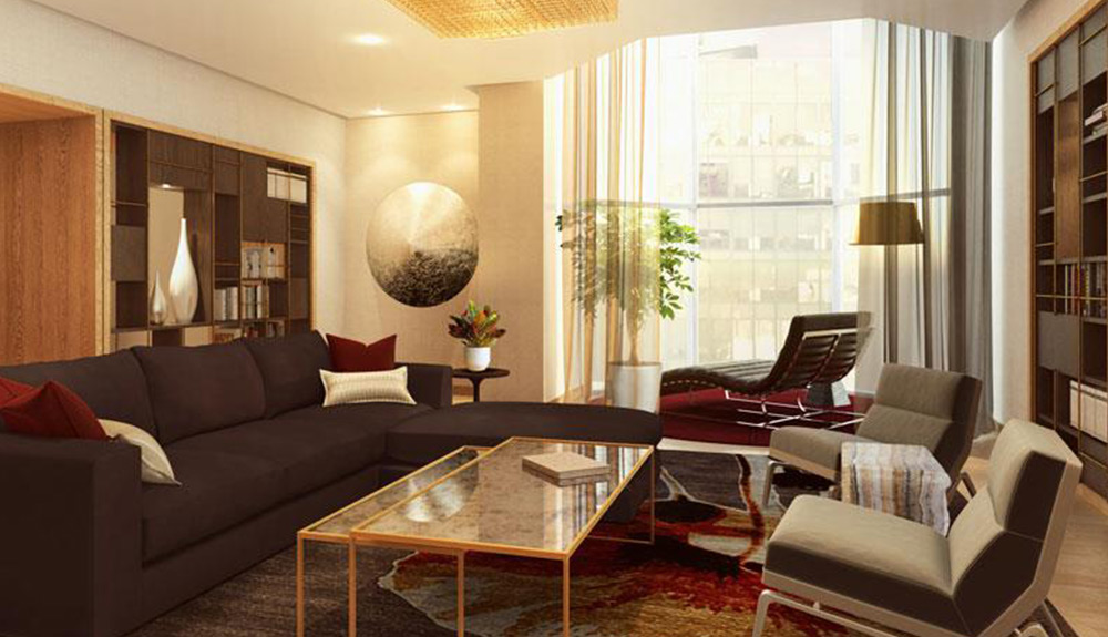 A cozy and modern hotel room at the Le Mount Stephen in Montreal