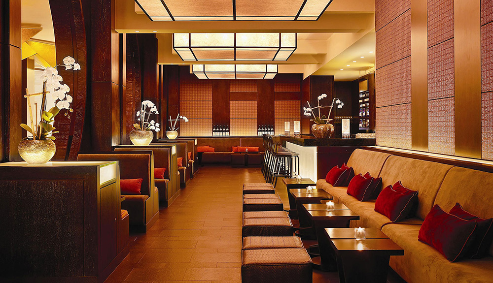 The slick empty bar at the TIFF hot spot by Robert De Niro and Nobuyuki Matsuhsa