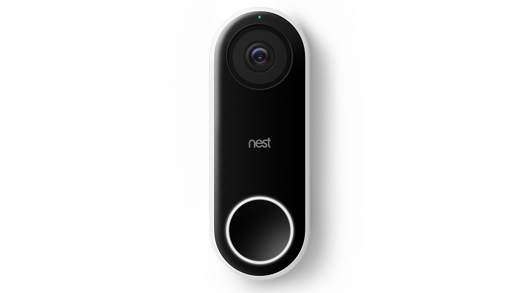 A doorbell that streams HD footage to your phone is shown