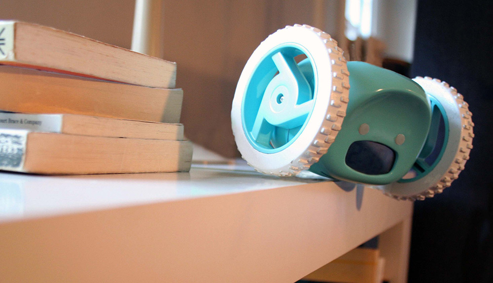Clocky, an adorable alarm clock on wheels