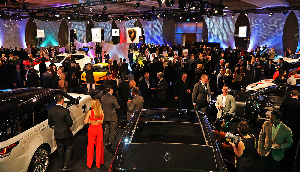 Visitors at the 2017 North American International Auto Show