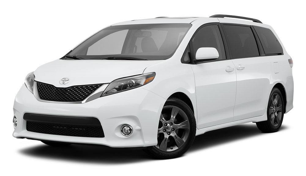 A white 2015 Toyota Sienna