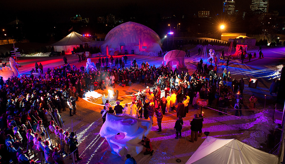 The Festival du Voyageur in Winnipeg