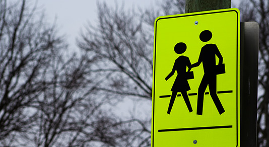 School crossing sign