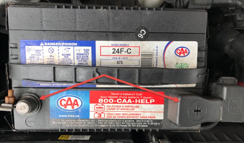 CAA car battery.