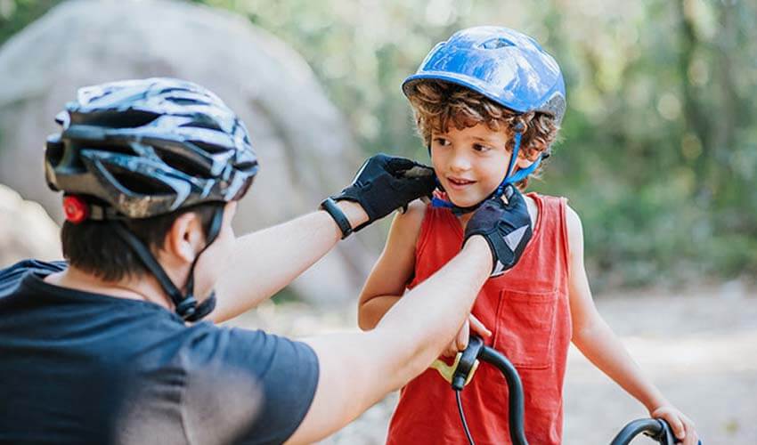Child with bike