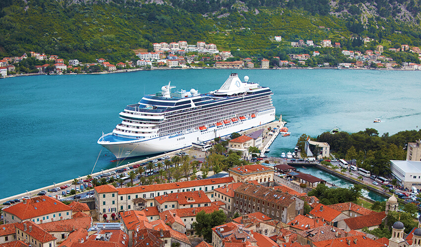 Oceania ocean cruise ship.