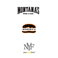 Montana's, Harvey's and NYF logos.