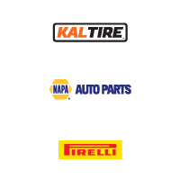 Kaltire, NAPA Auto Parts and Pirelli logos.