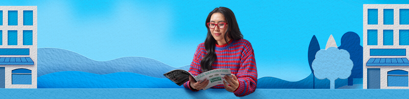 A Member reading their copy of CAA Magazine.
