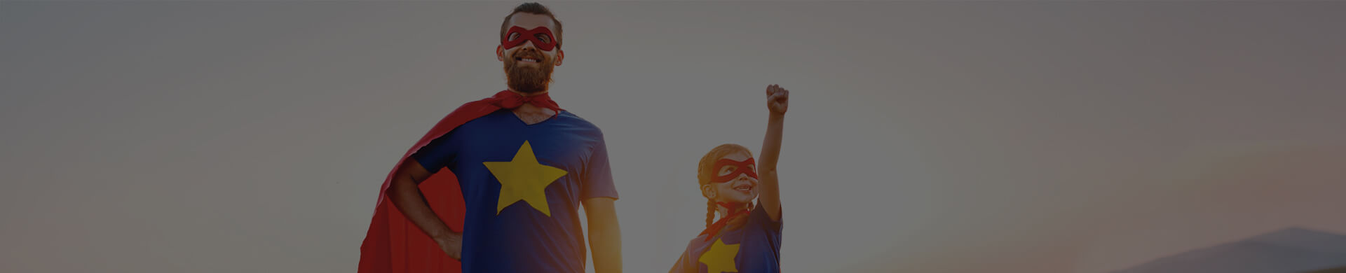 Father and daughter superheroes