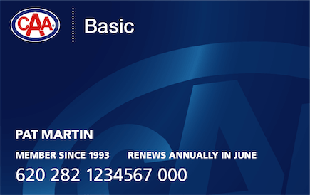 CAA Basic Membership Card