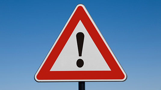 Attention sign