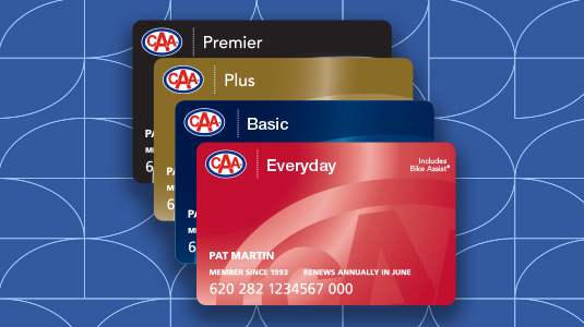 Four Membership Cards: Everyday, Basic, Plus and Premier.