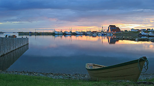 View of a harbour in Newfoundland